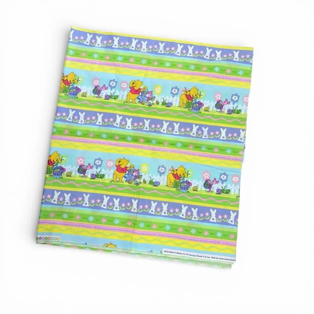 Vintage Colorful Winnie the Pooh Easter Spring Fabric - 2 yards